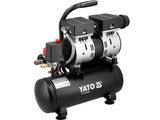 Air compressor silent | oil-free | 6L/0.8MPA/8BAR/116PSI/ 107l/min | 550 W (YT-23340)