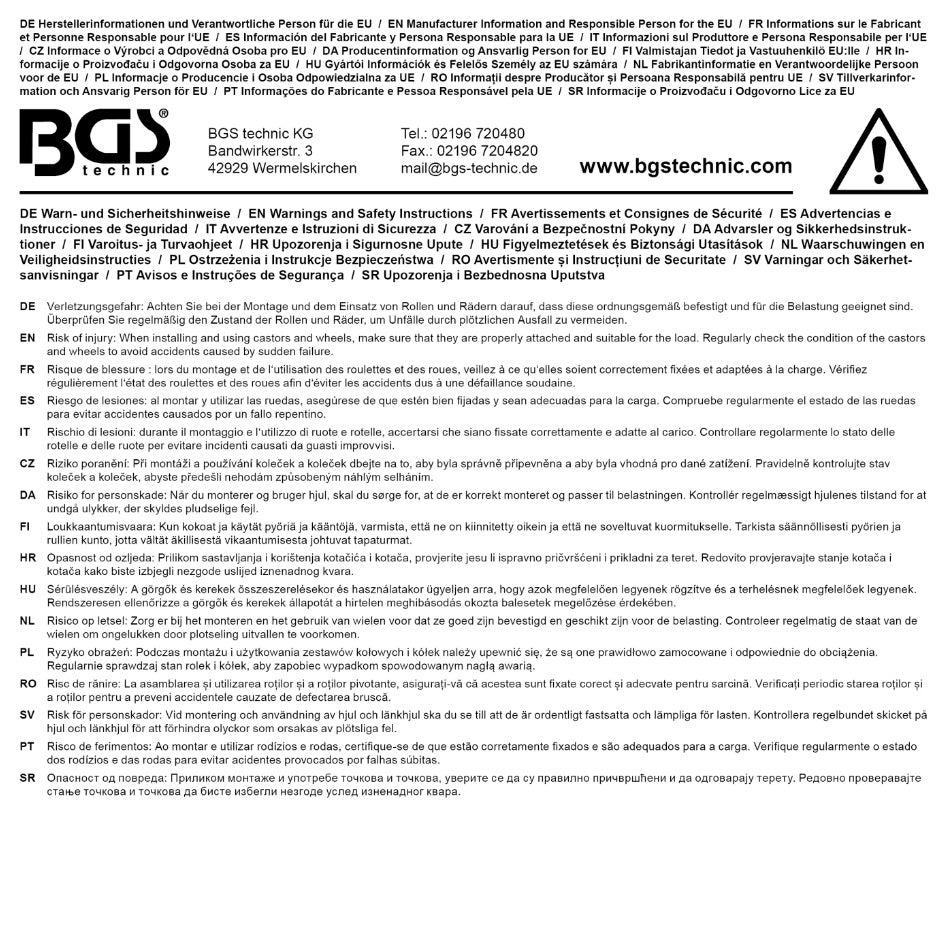 SWIVEL CASTOR | RED/BLACK | Ø 100 MM (80663)