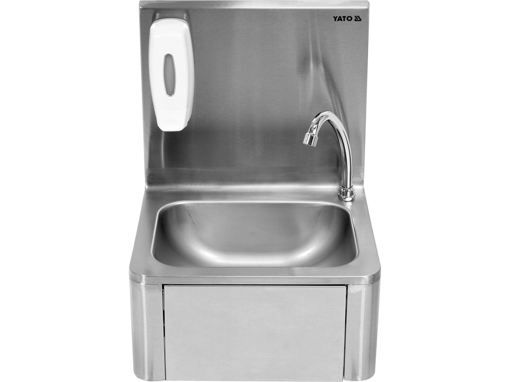 Keliu valdoma praustuvė su maišytuvu ir muilo dozatoriumi (YG-10010)