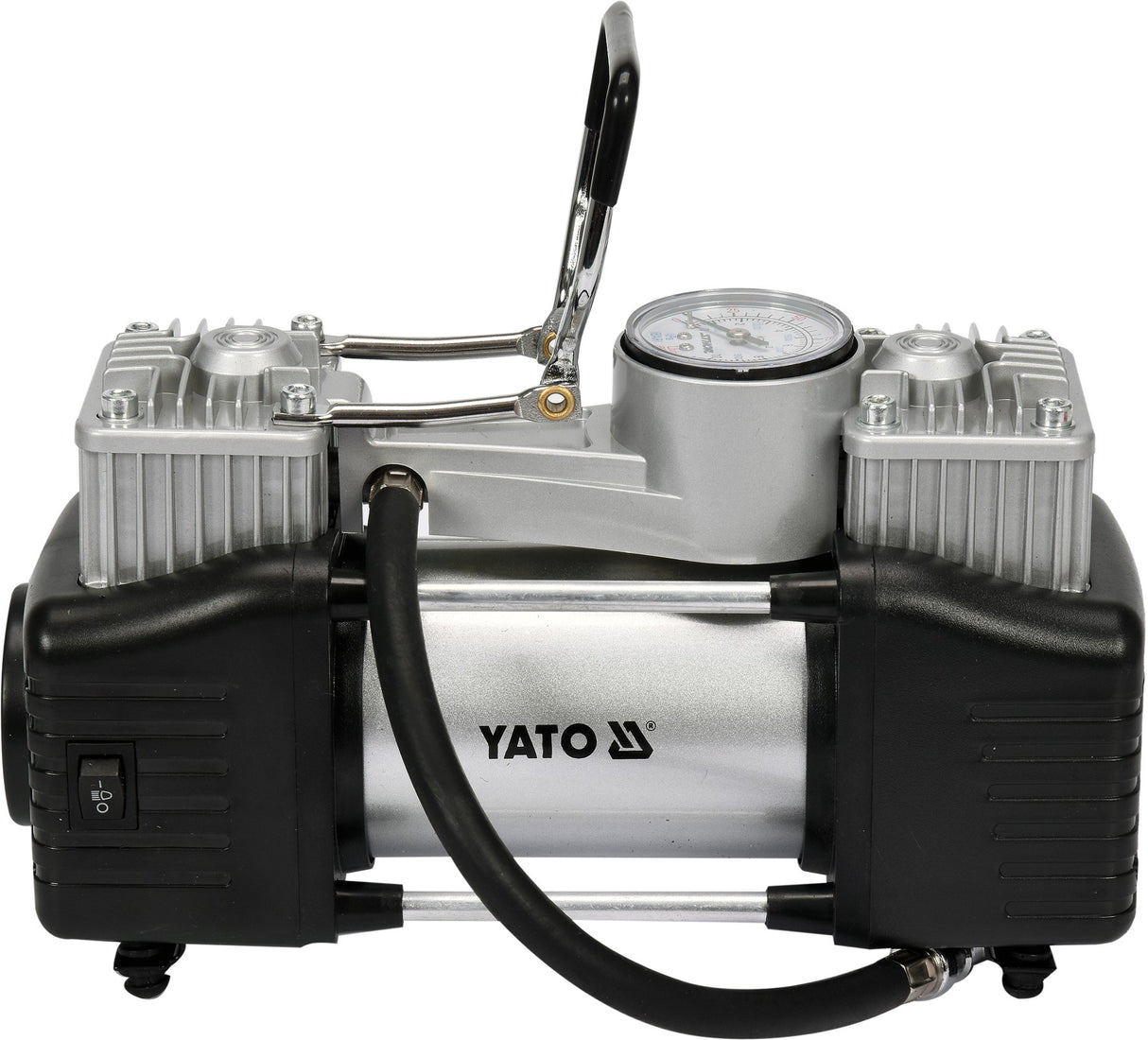 Kompresorius automobilinis | 2 cilindrai | Led lempa | 12V / 250W (YT-73462)
