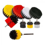 Šepečių rinkinys su Hex 6.3 mm (1/4") galu | Nailonas | 10 vnt. (DB10S)