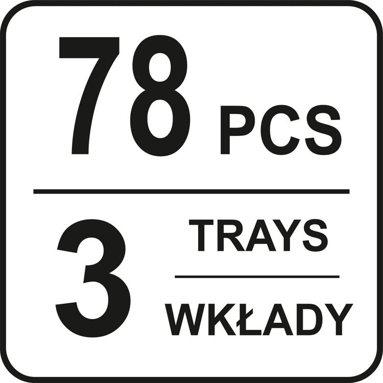 Dėžė įrankiams ant ratukų | metalinė | su įrankiais | 79 vnt. (YT-09104)