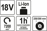 Аккумуляторный триммер телескопический 18V, 2,0AH, без аккумулятора