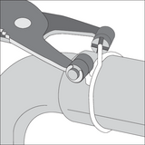 Replės aušinimo žarnų sąvaržoms | TYP +, 2 mm (YT-0646)