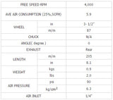Orinis trintukas 220 mm ilgio (antgalis nekompletuojamas) (BW-514U)
