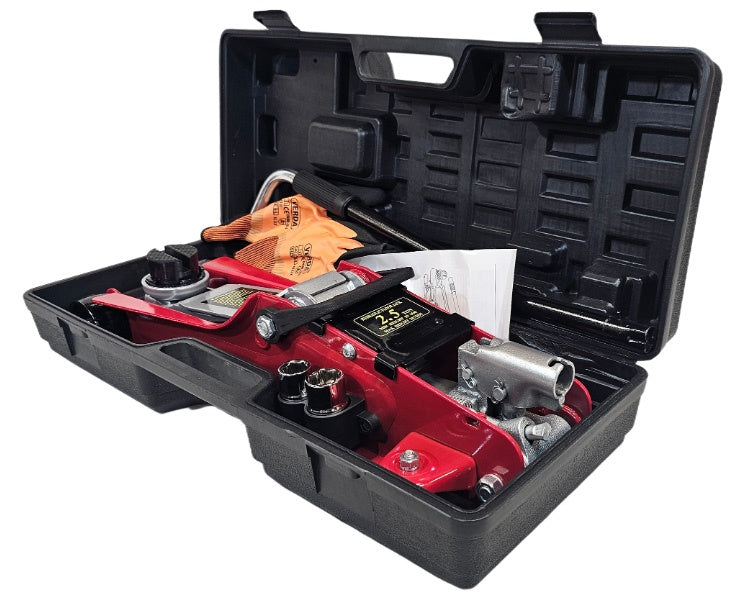 Domkratas žemo profilio | lagaminas / su priedais | 80-380 mm | 2.5 t (1720LX-BOX)