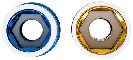 Plonasienių smūginių galvučių rinkinys su apsaugom | 12,5 mm (1/2") | 17/19 mm | 2 vnt (90107)