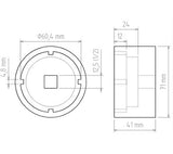 Dantyta galvutė | vidiniai kaiščiai | Ford Transit tiltui (5423)