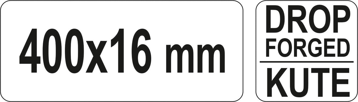 Laužtuvas šešiakampis | 400X16 mm (YT-46831)