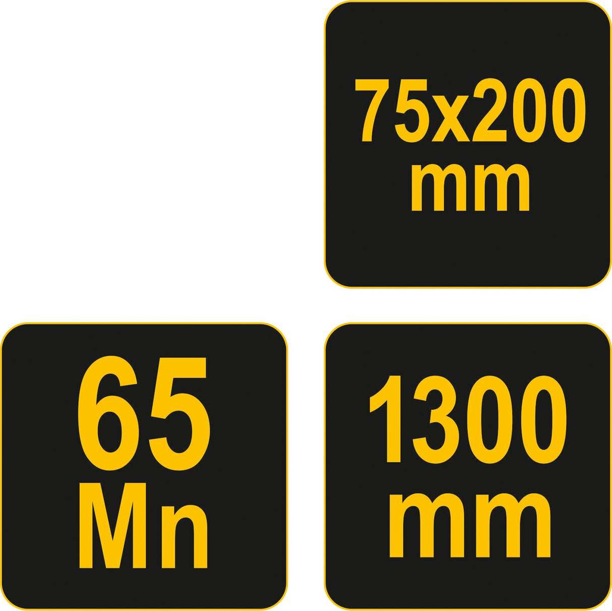 Betono gramdiklis su rankena | 75 X 200 mm | 1300 mm (05750)