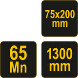 Betono gramdiklis su rankena | 75 X 200 mm | 1300 mm (05750)