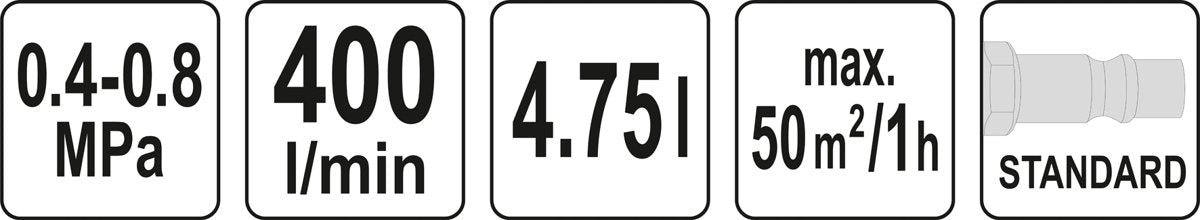 Sienų tinkavimo agregatas | pneumatinis | nerūdijantis plienas (YT-54400)