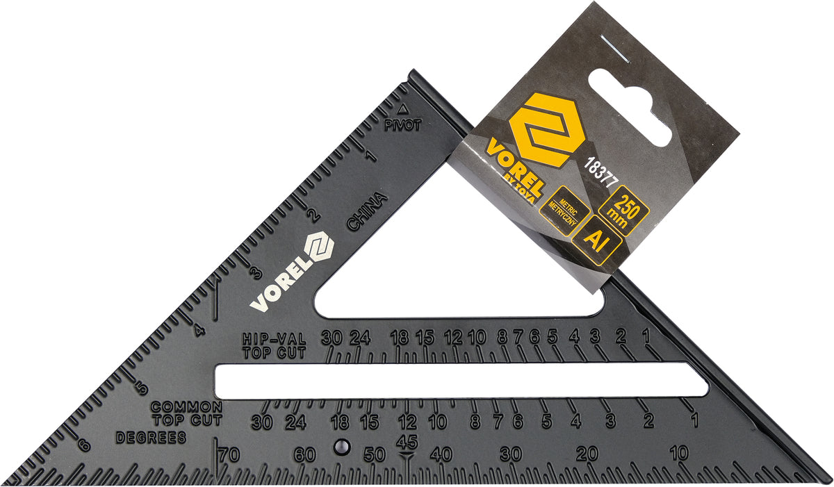 Staliaus kampainis su baze | aliuminis | 250 mm (18377)