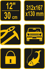 Įrankių dėžė plastikinė | 12" (78811)