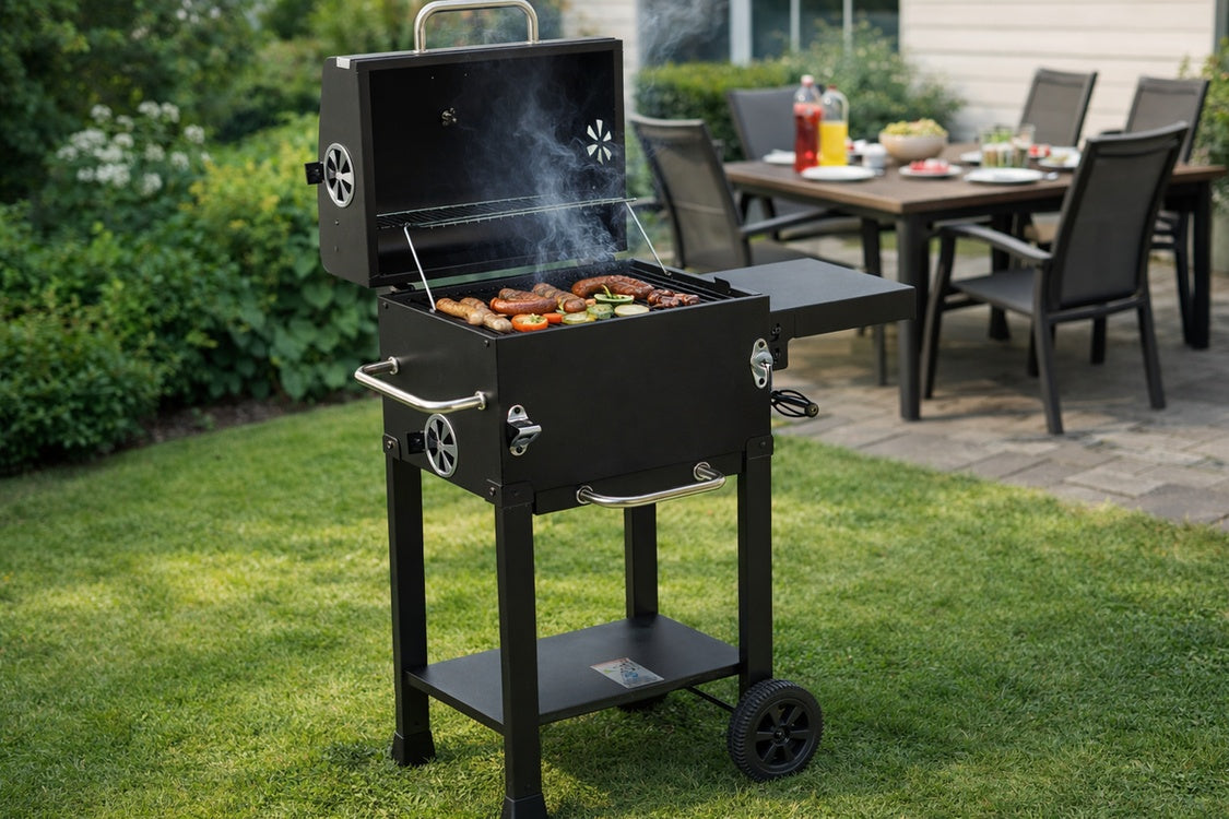 Lauko kepsninė anglinė / grilis | DELUXE | grotelės 39.5 X 29.5 cm (99928)