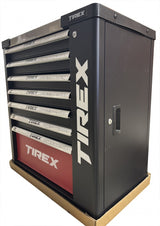 Įrankių spintelė ant ratukų | metalinis starviršis | su įrankiais | 7 stalčiai / 1 durelės | 322 įrankiai (H7002)