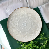 Lėkštė SALSA | balta | blizgi | keramika | Ø27CM (69983)