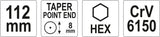 Žymeklis / punšas | CrV6150 | 8x112 mm (YT-47151)