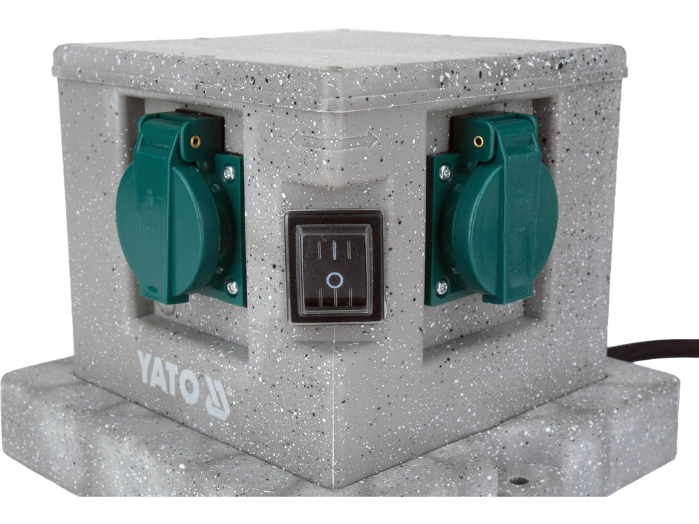 Outdoor socket in decorative cube | IP44 | 4 X 230V (YT-81272)