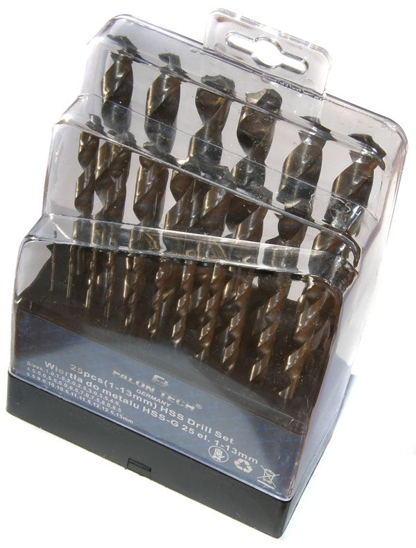 Grąžtų metalui rinkinys HSS | 1-13 mm | 25 vnt. (SK38215)