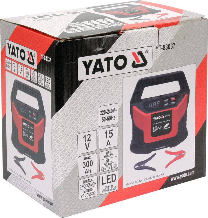 Pakrovėjas 12V/2A, 6A, 10A, 15A BOOST 300s 20A (YT-83037)