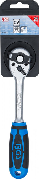 Terkšlinis raktas reversinis | tiesus | smulkūs dantukai | 10 mm (3/8") (681)