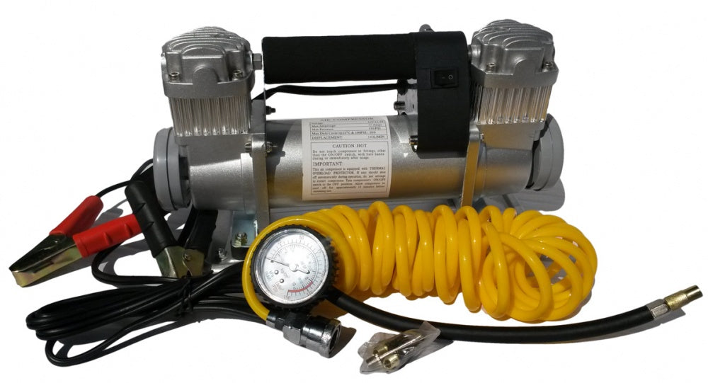 Oro kompresorius | 2x40 mm cilindrai | DC12V | 150psi 150L/min (BST1015)