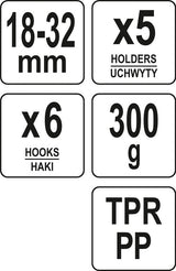 Sieninė kabykla sodo ir buities įrankiams (89950)