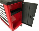 Įrankių spintelė ant ratukų | 7 stalčiai | 1 šoninės durys | 250 įrankių (H7007)