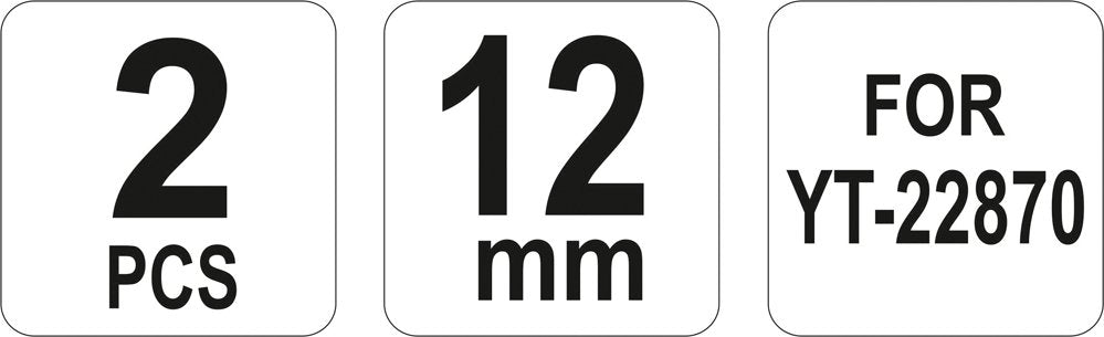 Atsarginiai peiliai hidraulinėms žirklėms YT-22870 (YT-22873)