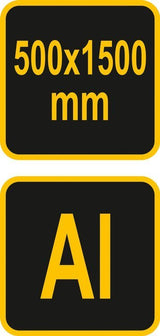 Stovas trikojis | aliuminis | 0,5 m - 1,5 m (18020)