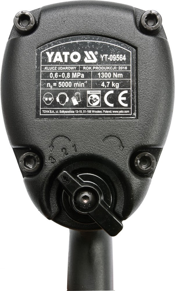Pneumatinis smūginis veržliasukis | 20 mm (3/4") | 1300 Nm (YT-09564)