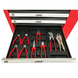 Įrankių spintelė ant ratukų | 7 stalčiai | 1 šoninės durys | su įrankiais (H7006)