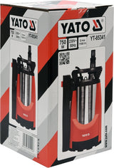 Panardinamas siurblys | Nerūdijantis plienas | su plūde | 750 W (YT-85341)