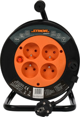 Ilgintuvas su būgnu | 4 rozetės | 15 m (82691)