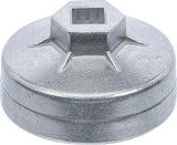 Lėkštelė tepalo filtrui aliumininė  | 14-kampų | Ø 64 mm | Daihatsu, Fiat, Nissan, Toyota (1042)