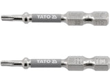Antgaliai | 6,3 mm (1/4") | S2 Ni | T-Star (Torx) T10 | 50 mm | 2 vnt. (YT-78031)