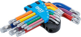 L-TYPE WRENCH SET | MULTICOLOUR | SHORT | T-STAR (FOR TORX) T10 - T50 | 9 PCS. (74457B)
