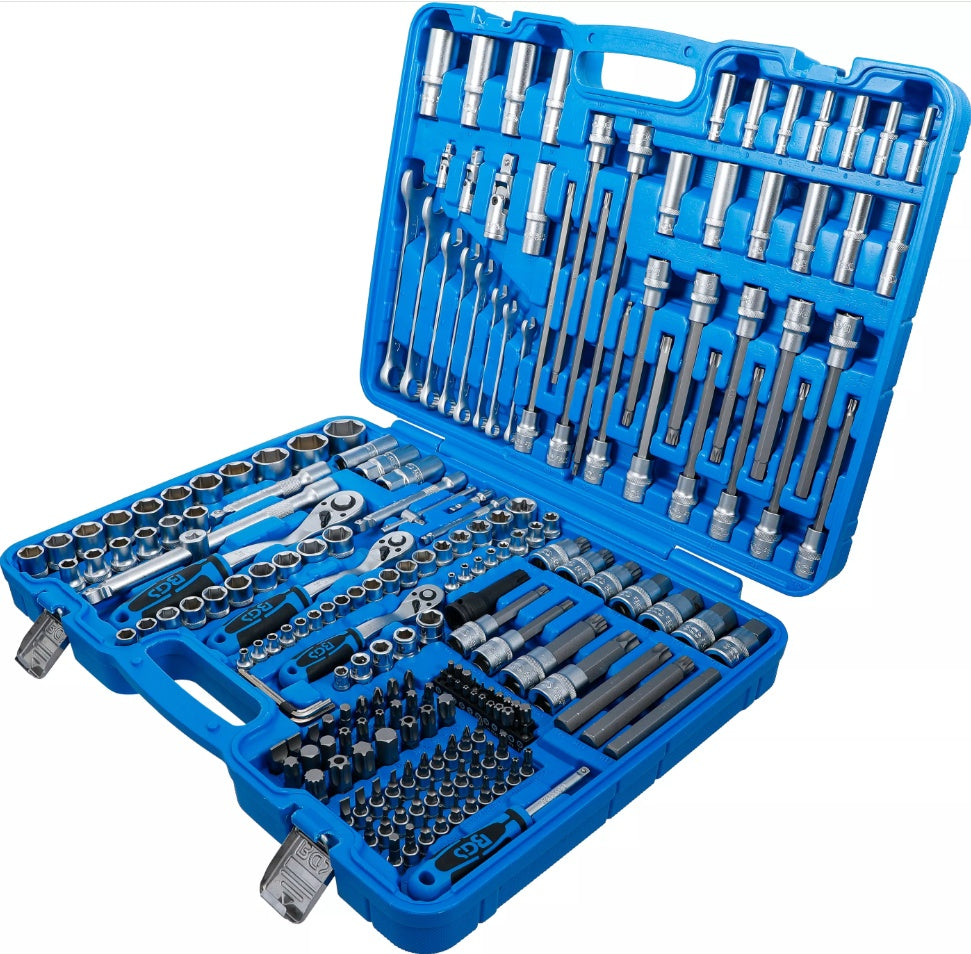 Įrankių rinkinys | 6.3 mm (1/4") / 10 mm (3/8") / 12,5 mm (1/2") | 213 vnt. (2259)