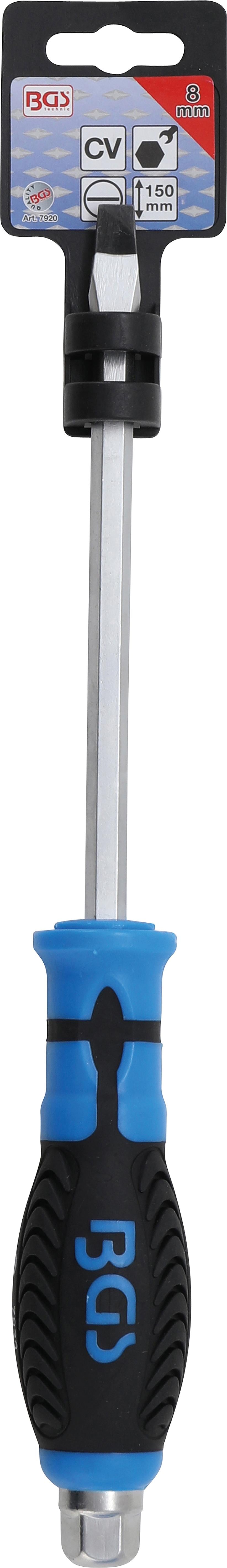 Atsuktuvas | su išoriniu šešiakampiu | Slot SL 8 mm Ašmenų ilgis 150 mm (7920)