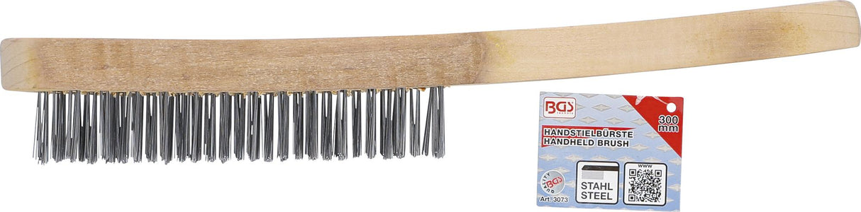 Rankinis šepetys | plieninė viela | 5 eilutės | 300 mm (3073)