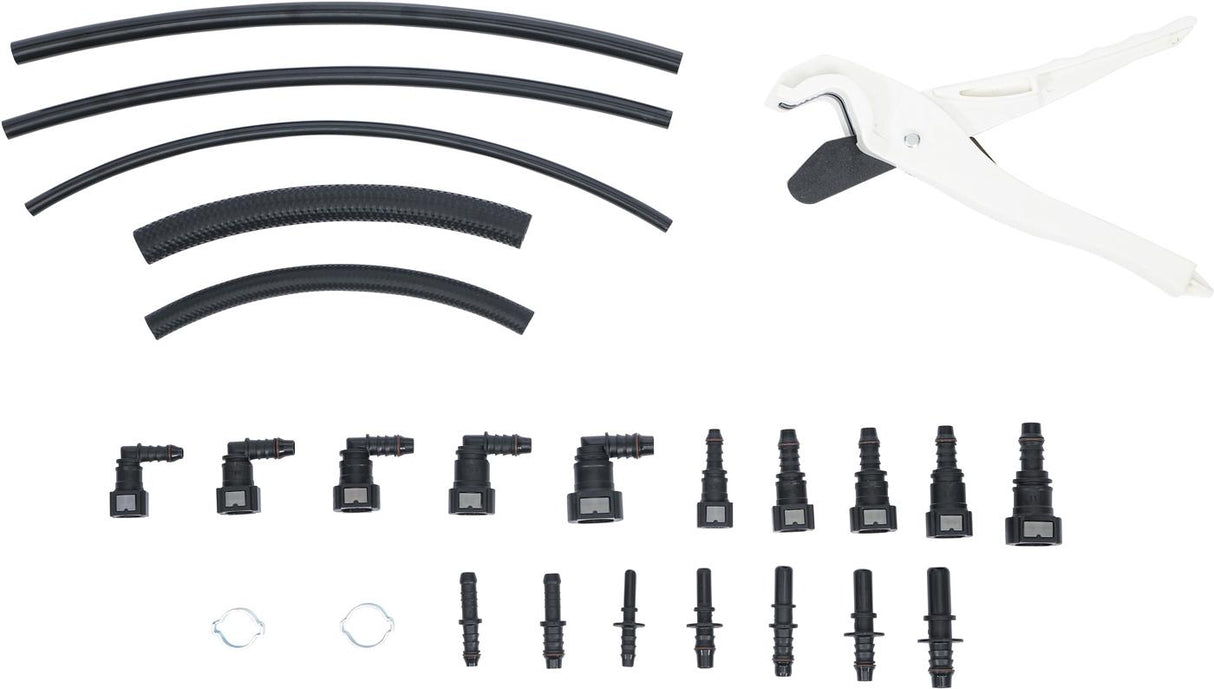 Plastikinių vamzdelių ir jungčių asortimentas | 95 vnt. (6776)