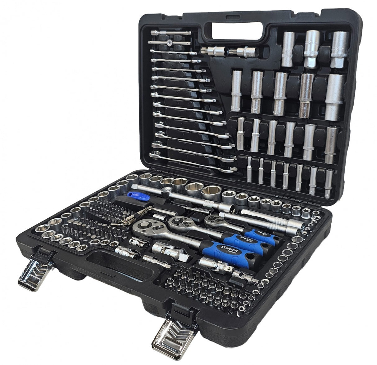 Įrankių rinkinys | 6.3 mm (1/4") / 10 mm (3/8") / 12,5 mm (1/2") | 216 vnt (BS121216)