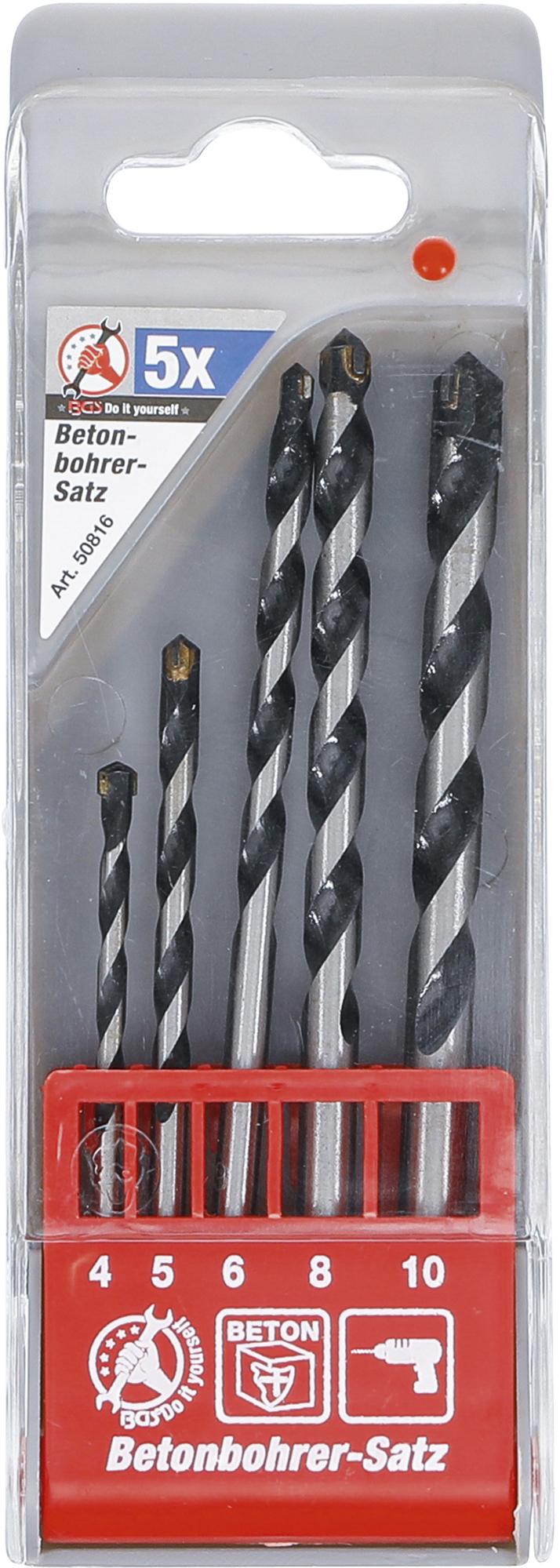 Grąžtų betonui rinkinys | 4-10 mm | 5 vnt. (50816)