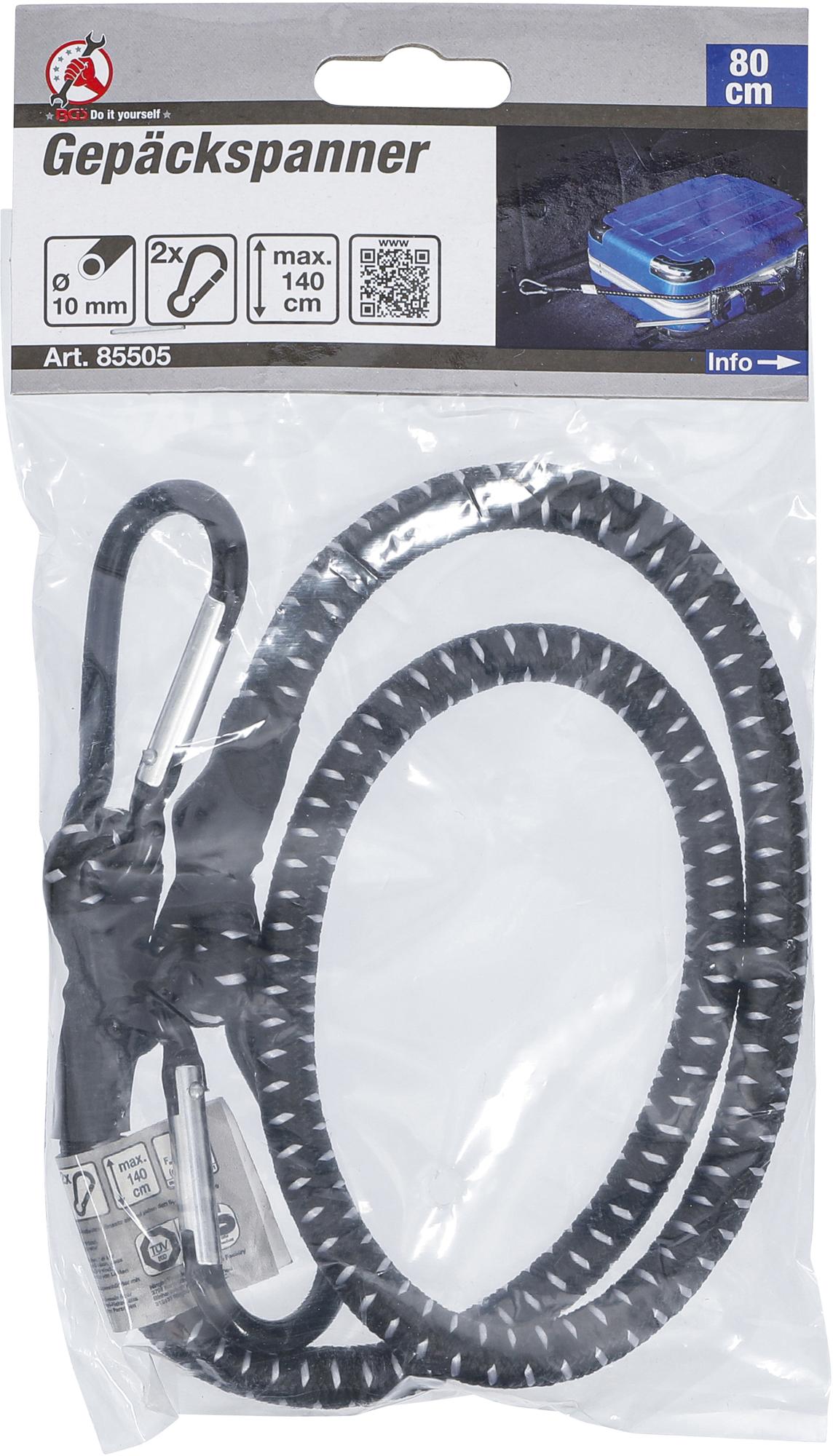 Bagažo diržas su karabinais | 800 - 1400 mm (85505)