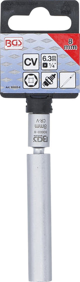 Galvutė kaitinimo ir uždegimo žvakėms | šarnyrinė | 6.3 mm (1/4") | 8 mm (80000-8)