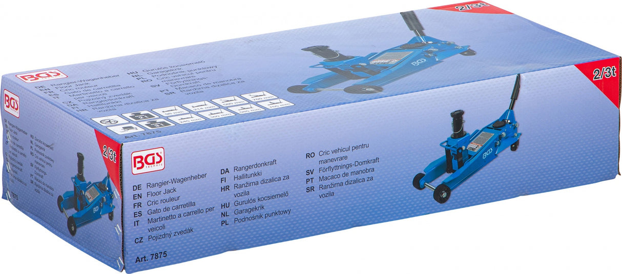Hydraulic jack increased power | 2t / 3t (7875)