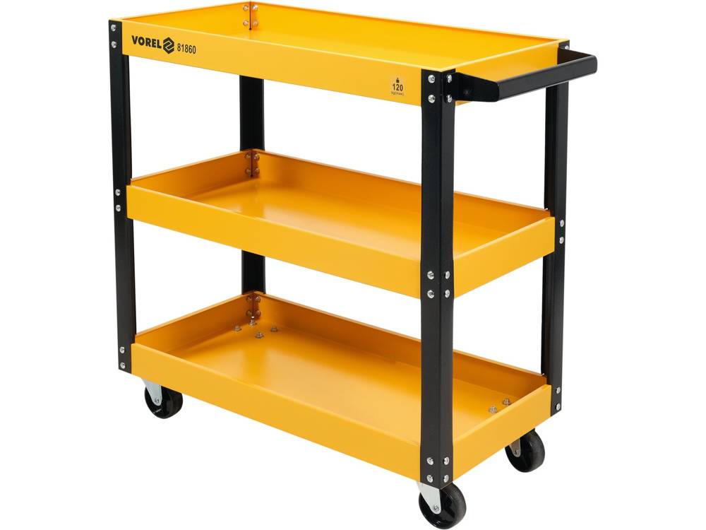 Įrankių vežimėlis ant ratukų | 3 lentynos (81860)