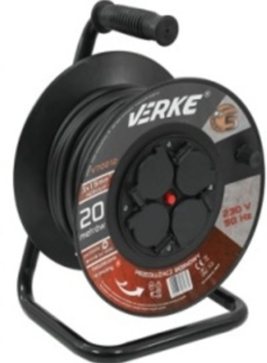 Ilgintuvas su būgnu | 4 hermetinės rozetės | 3x1.5mm2 | 20 m (EG-0025)