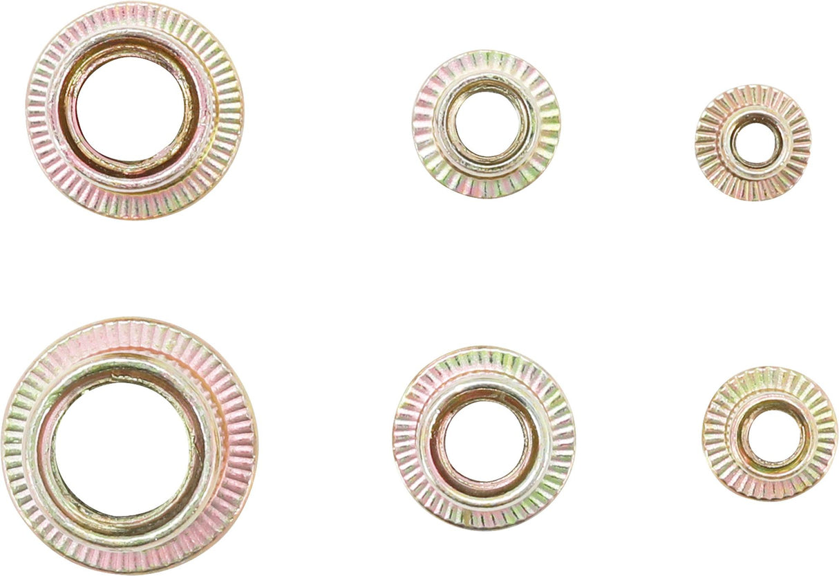 Srieginių kniedžių asortimentas | cinkuotas plienas | 150 vnt. (14126)